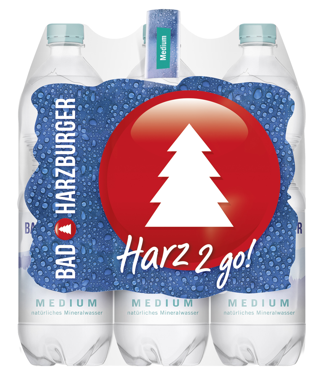 PET Sixpack Mineralwasser Medium
