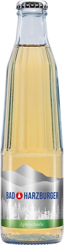 Einzelflasche Glas 025l Gourmet Apfelschorle