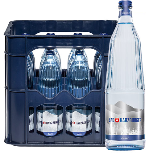 Glasflasche Gourmet Kiste Mineralwasser Classic