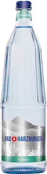 Einzelflasche Glas 075l Gourmet Mineralwasser Medium
